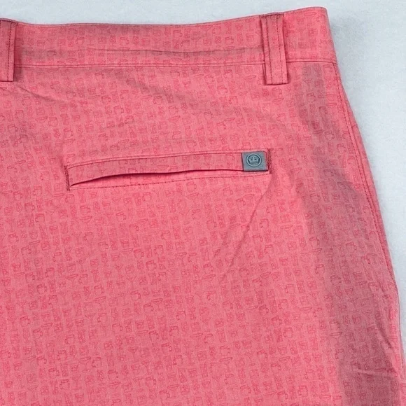Peter Millar Golf Shorts Men’s 40 Pink Cocktail Shackleford Crown Sports Active - Picture 10 of 13